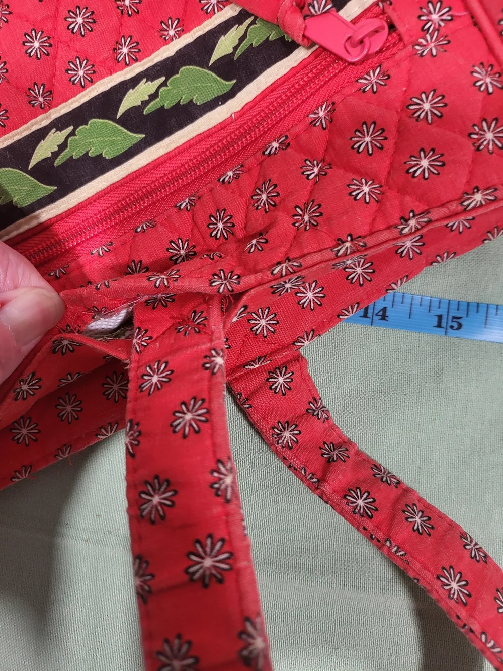 Source Unknown quilted red